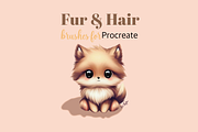Procreate Hair Brushes and Fur, a Brush Add-On by byMariZen (Thumbnail 1 of 2)