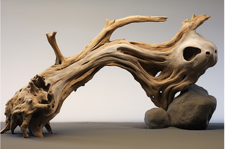 a piece of driftwood entwined with a, a Nature Photo by studioworkstock