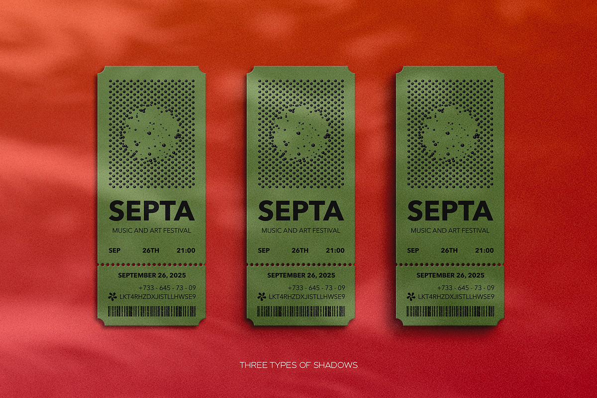 Event Tickets Mockup Scenes, an Advertising Mockup by Milka (Photo 6 of 9)