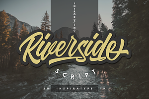 Riverside - Script Font, a Script Font by Inspiratype