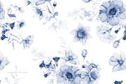 Gwinnett | Indigo | Botanical set, a Decorative Illustration by Karma (Thumbnail 8 of 16)