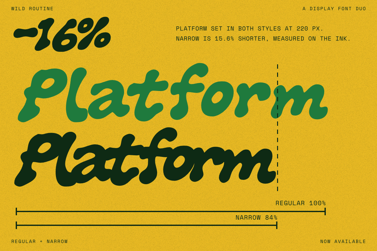 Wild Routine - Groovy Font Duo, a Sans Serif Font by Rillatype Studio (Photo 4 of 9)