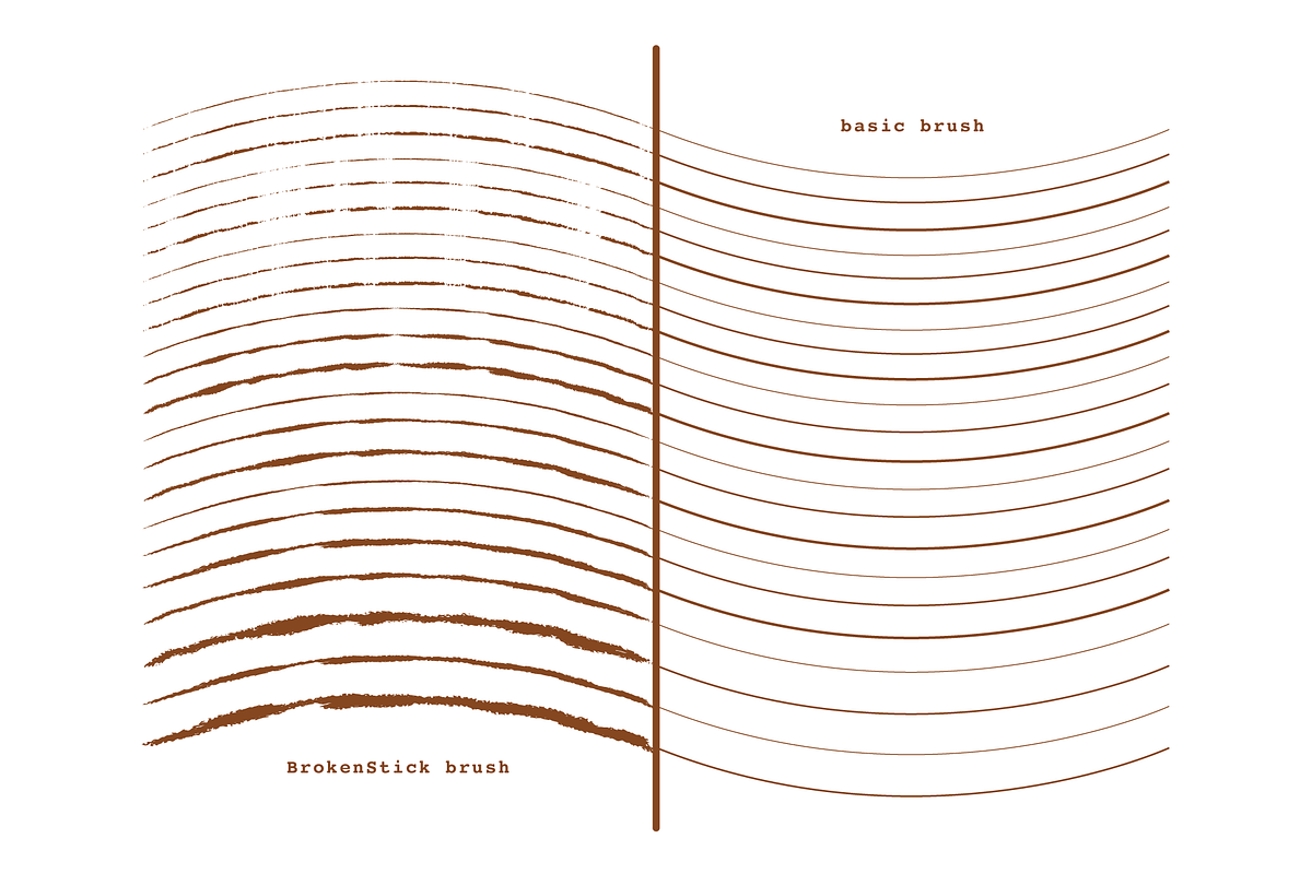 Broken Stick - Vector Brush Set preview 3