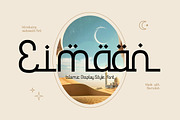 Eimaan – Islamic Display Style Font, a Script Font by Vadovastd (Thumbnail 1 of 7)