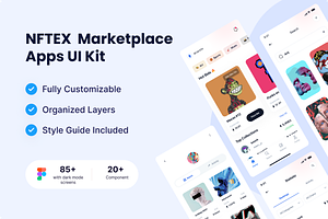 NFTEX - NFT Market App UI Kit