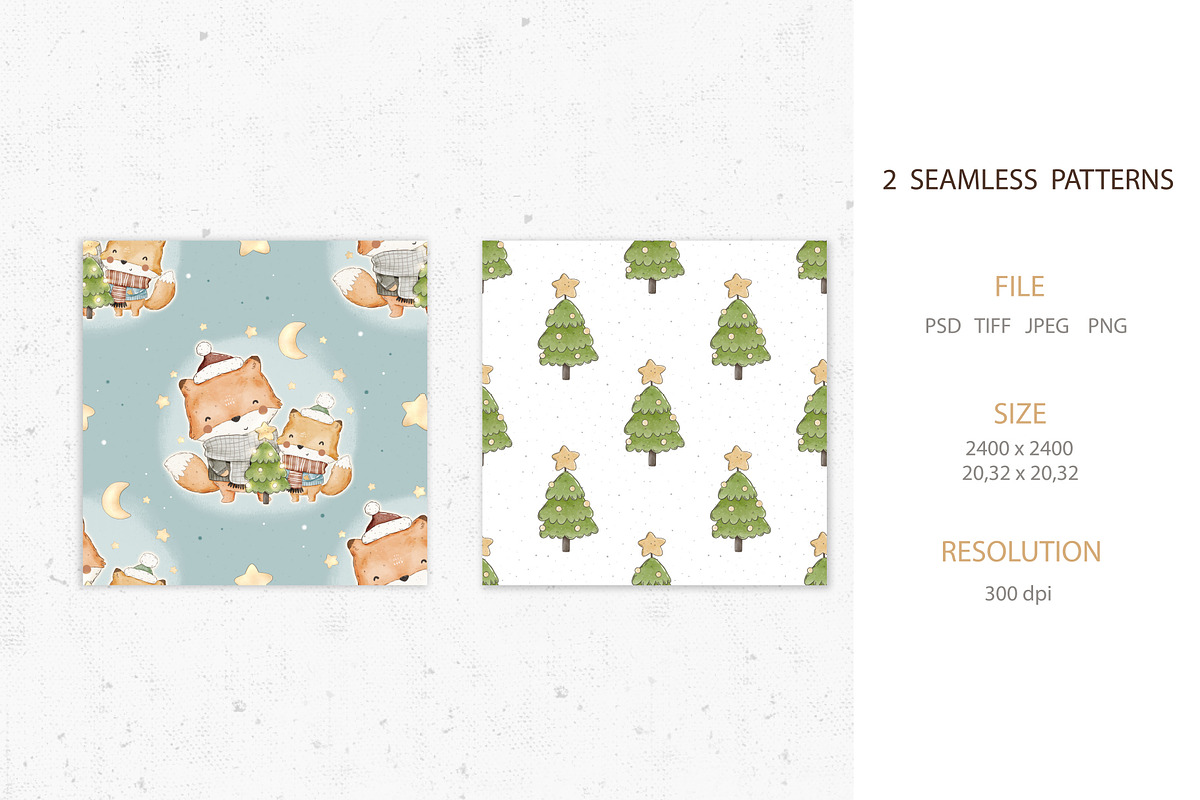 Cute Foxes, a Pattern Graphic by AnnieArt (Photo 2 of 4)