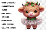 Christmas Animals Clipart PNG, a Transportation Illustration by SinaCreation (Thumbnail 3 of 7)