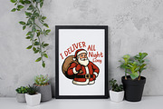 Funny Santa Claus I Deliver All PNG, an Illustration by Daily.Designs (Thumbnail 5 of 5)