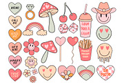 Groovy Valentine Collection, a Background Graphic by cafelab_store (Thumbnail 2 of 5)