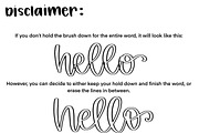 Outline Procreate Lettering Brush, a Brush Add-On by Blue Strawberry Studio (Thumbnail 5 of 7)
