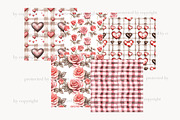 Romantic Valentines Day Digital Pape, a Pattern Graphic by GlamArtZhanna (Thumbnail 4 of 4)