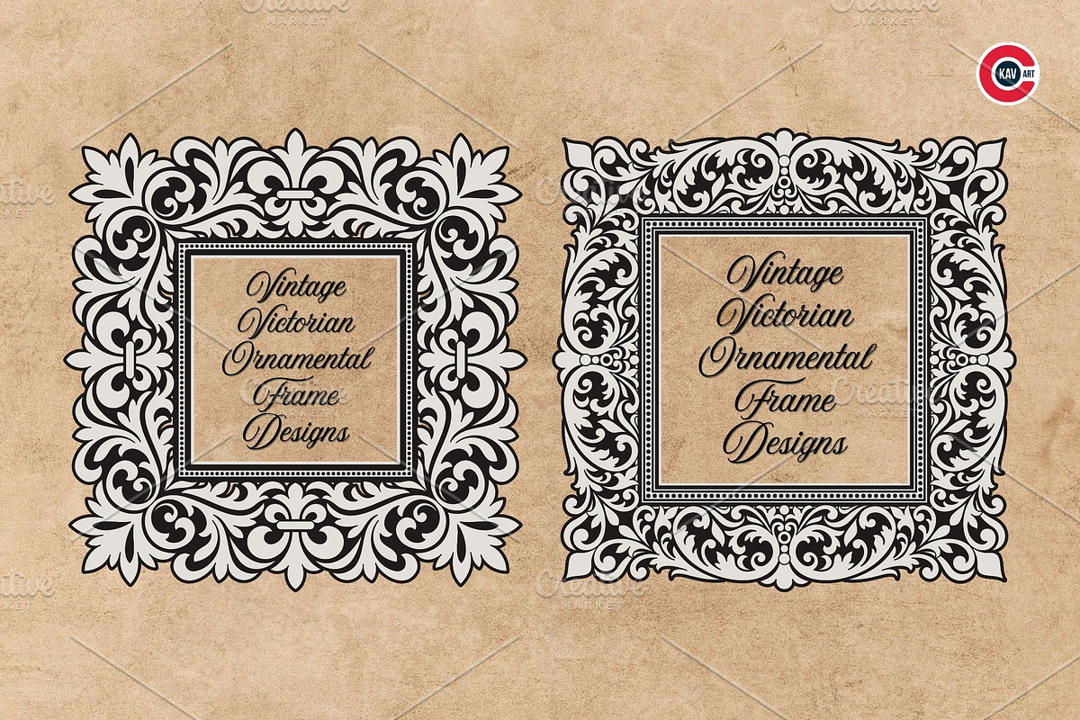 Vintage Classic Ornamental Frames, a Decorative Illustration by C-Kav (Photo 5 of 5)