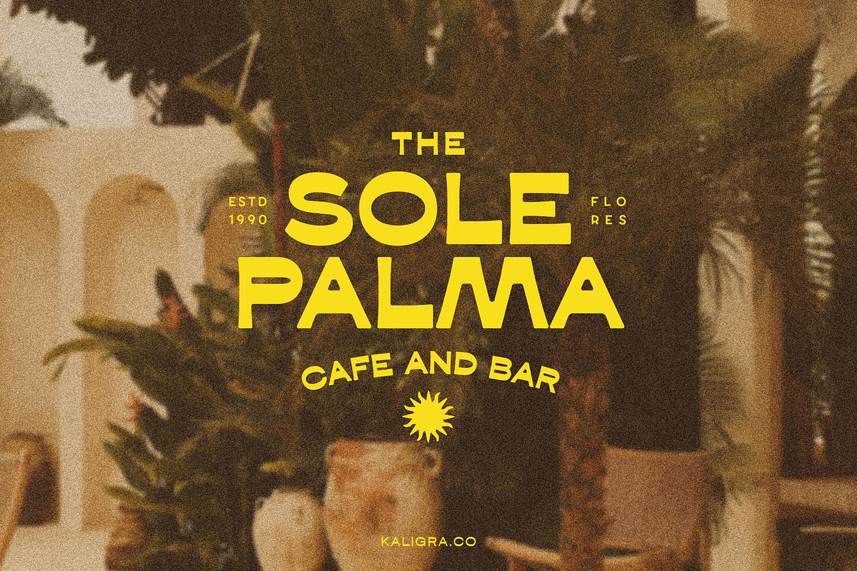Kaligra Tropicana Sans, a Sans Serif Font by Kaligra.co (Photo 8 of 22)
