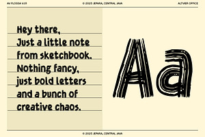 Flossa - Hand Drawn Brush Font