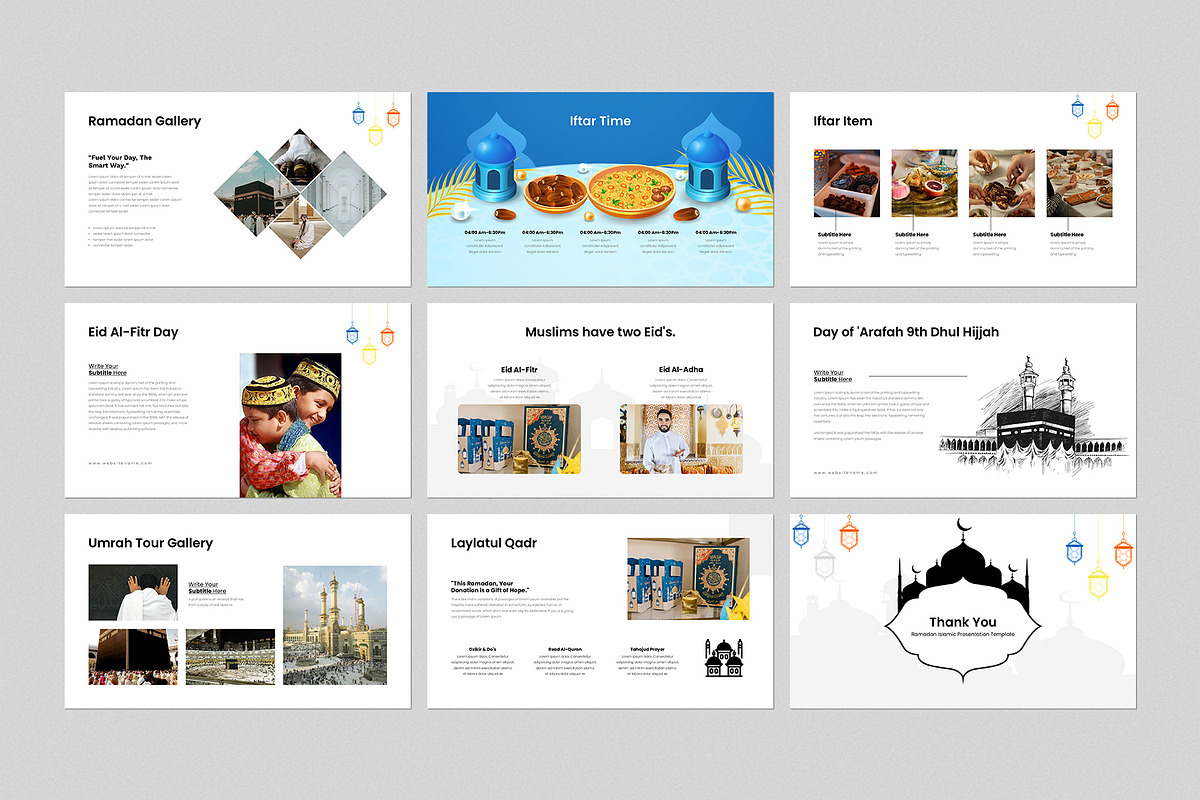 Ramadan Presentation Template, a Presentation Template by GenerousArt (Photo 4 of 4)