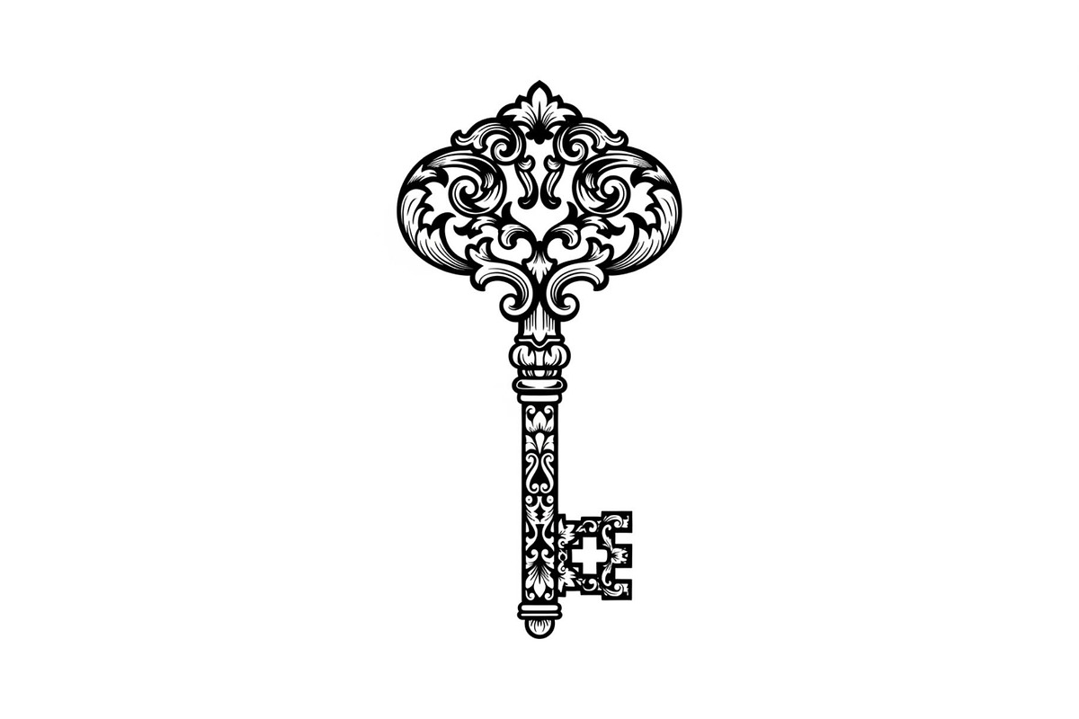 Ornamental Vintage Key SVG Bundle, an Illustration by Gaye Art (Photo 10 of 31)