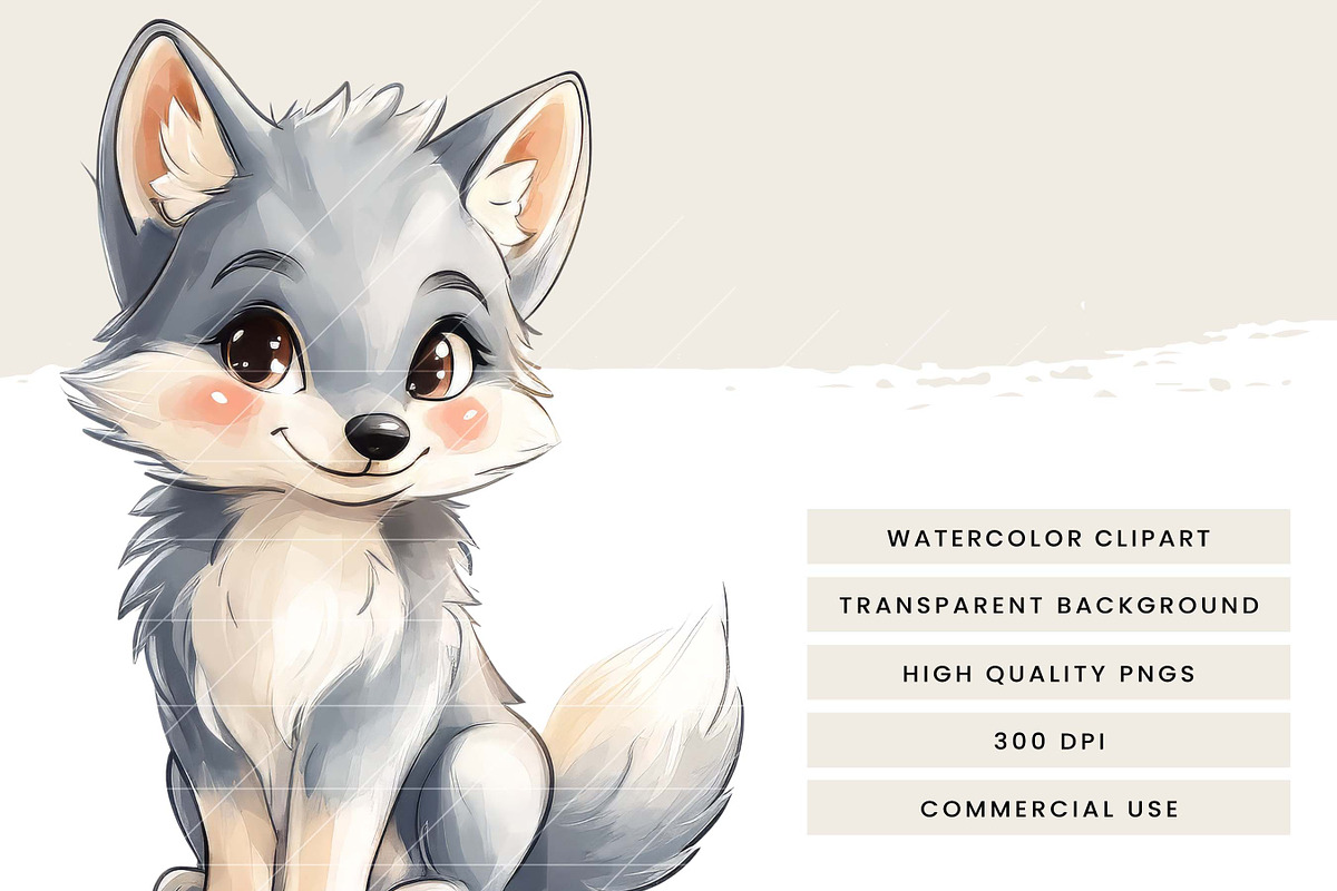 Watercolor Cute Forest Animal, an Animal Illustration by Design Scotch (Photo 8 of 9)
