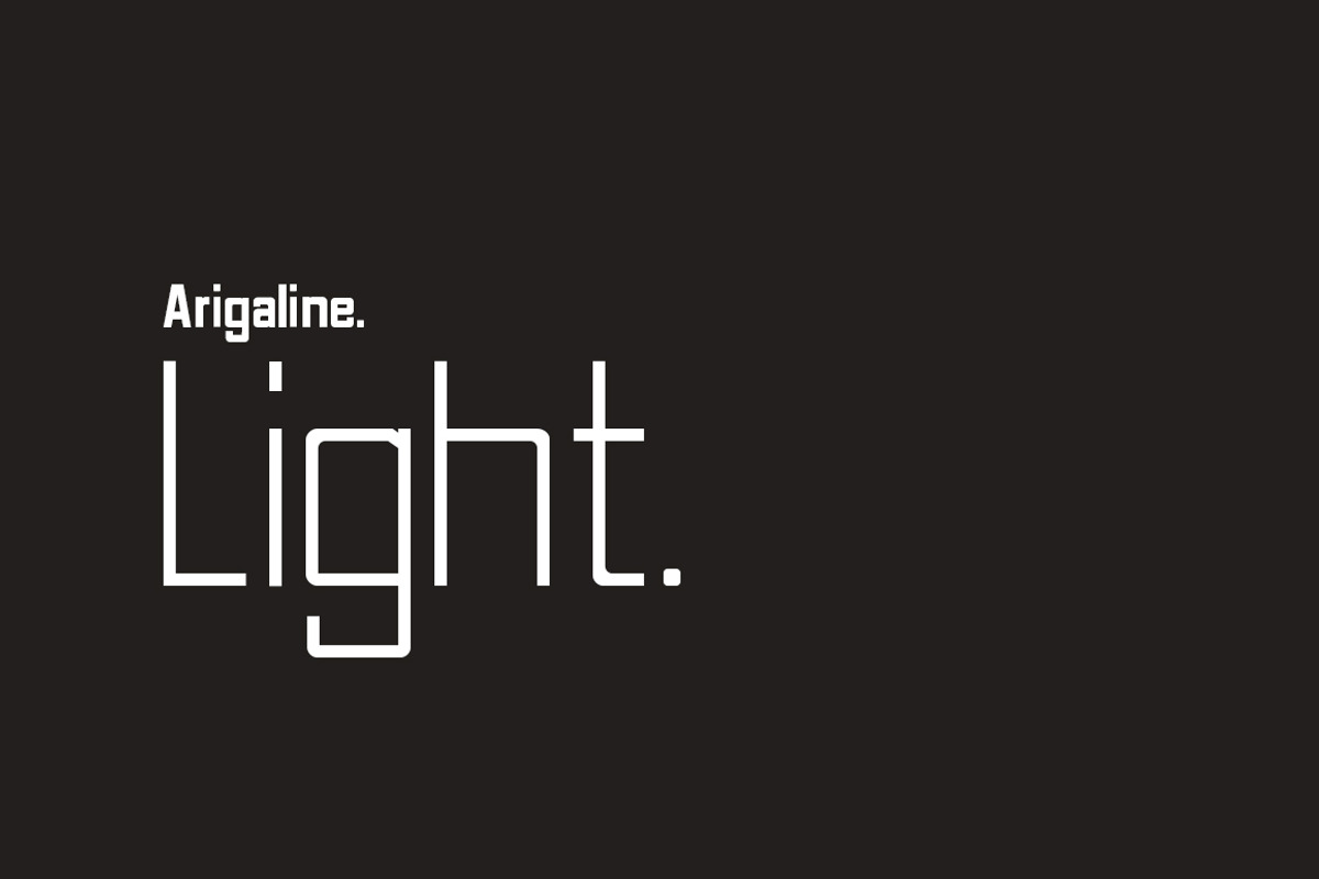 Arigaline | Font Family preview 4