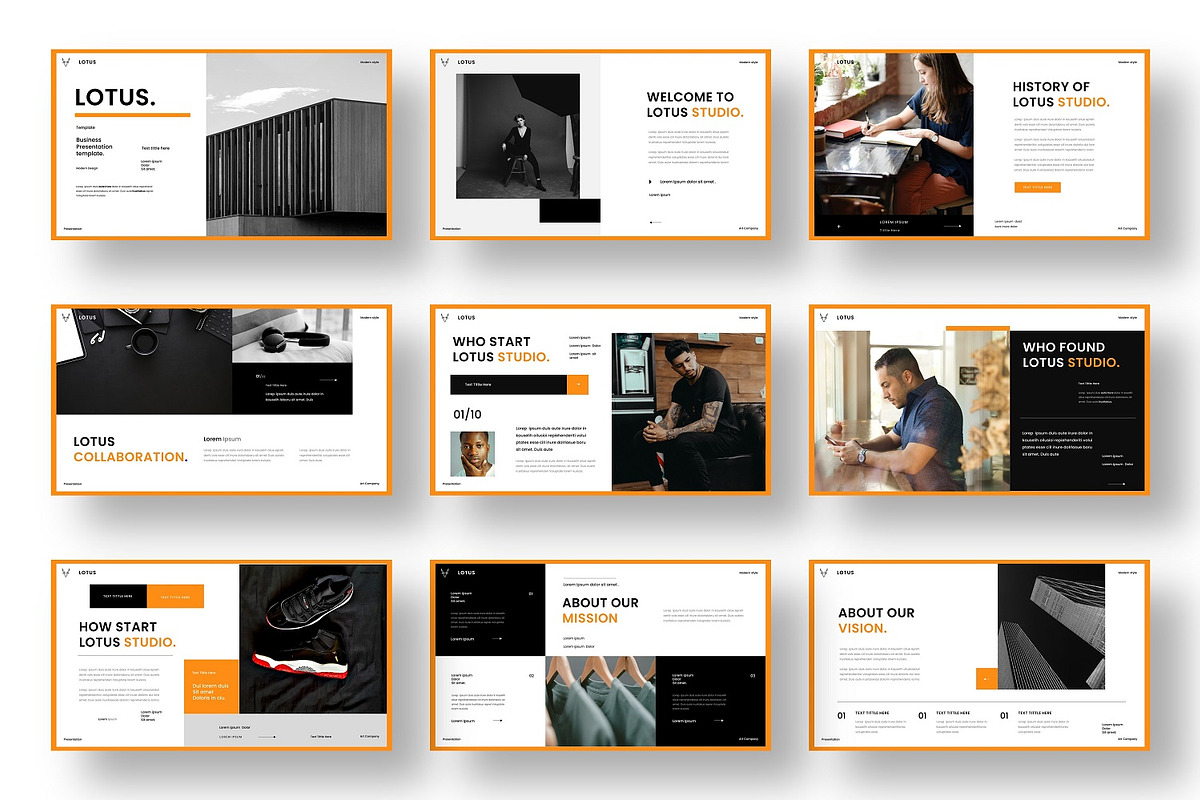 Lotus - Business Google Slide, a Presentation Template by Dens Creative Studio (Photo 2 of 6)