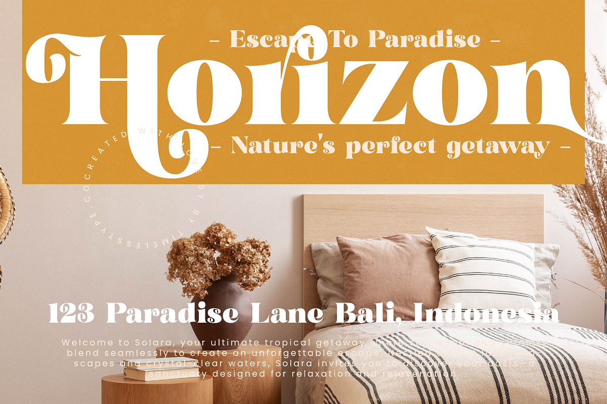 Garden Rosila Modern Retro Serif, a Serif Font by timelesstype.co (Photo 12 of 20)