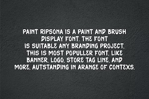 Paint Ripsona - Marker & Brush Font