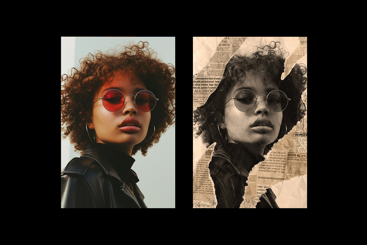 Retro Ripped Paper Poster Effect, a Layer Style Add-On by Design Squad
