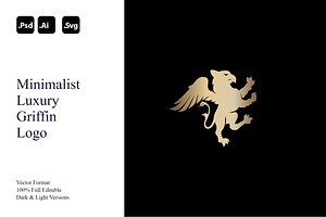 Minimalist Luxury Griffin Logo, a Branding & Logo Template by Luxury Logos