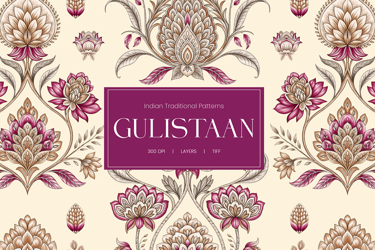 GULISTAAN | Traditional Prints, a Pattern Graphic by LEAFure (Photo 1 of 9)