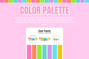Colorful Logo Template - 3 Versions, a Branding & Logo Template by SunshineStudioBoutique (Thumbnail 3 of 10)