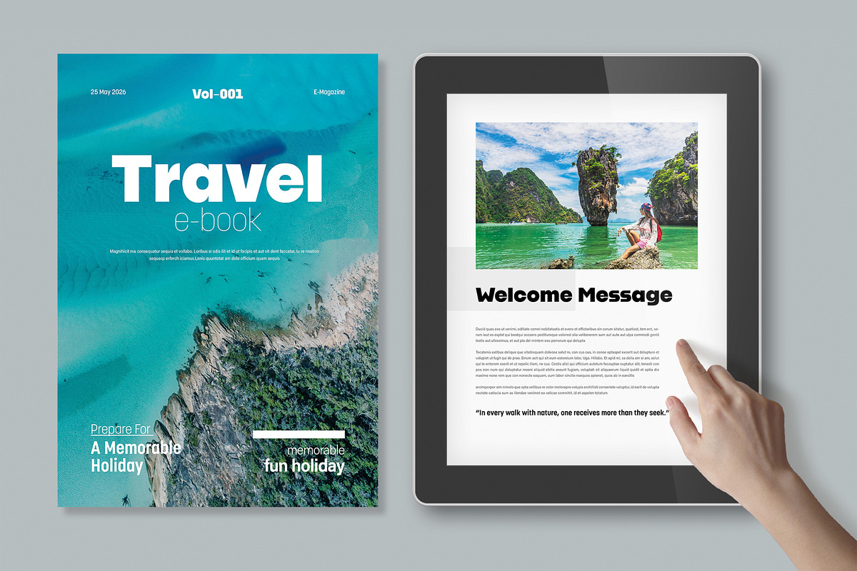 Travel Ebook Magazine Template preview 2