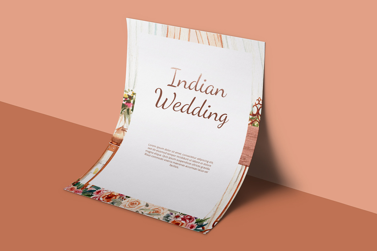 Indian Wedding Watercolor, a Person Illustration by CreativeValuation (Photo 8 of 13)