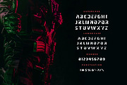 Brigade Modern Techno Military Font, a Script Font by Rupture (Thumbnail 3 of 4)