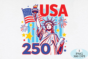 4th of july png, Striped Patriotic, a Seasonal Illustration by Daily.Designs