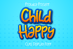 Child Happy Display Font Kids