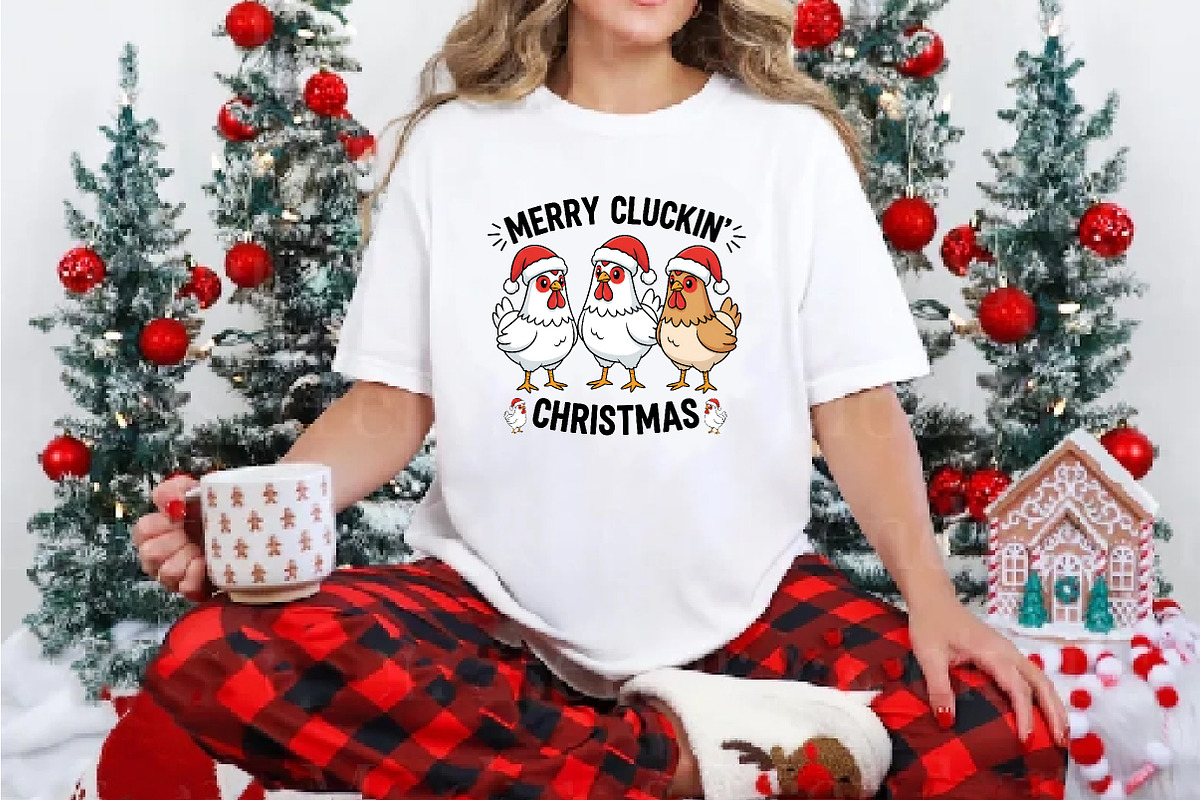 Christmas Chicken PNG, an Illustration by DreamArtGraphic (Photo 5 of 6)