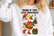 Honk If You Love Christmas Png, an Illustration by Craft Nest (Thumbnail 5 of 6)