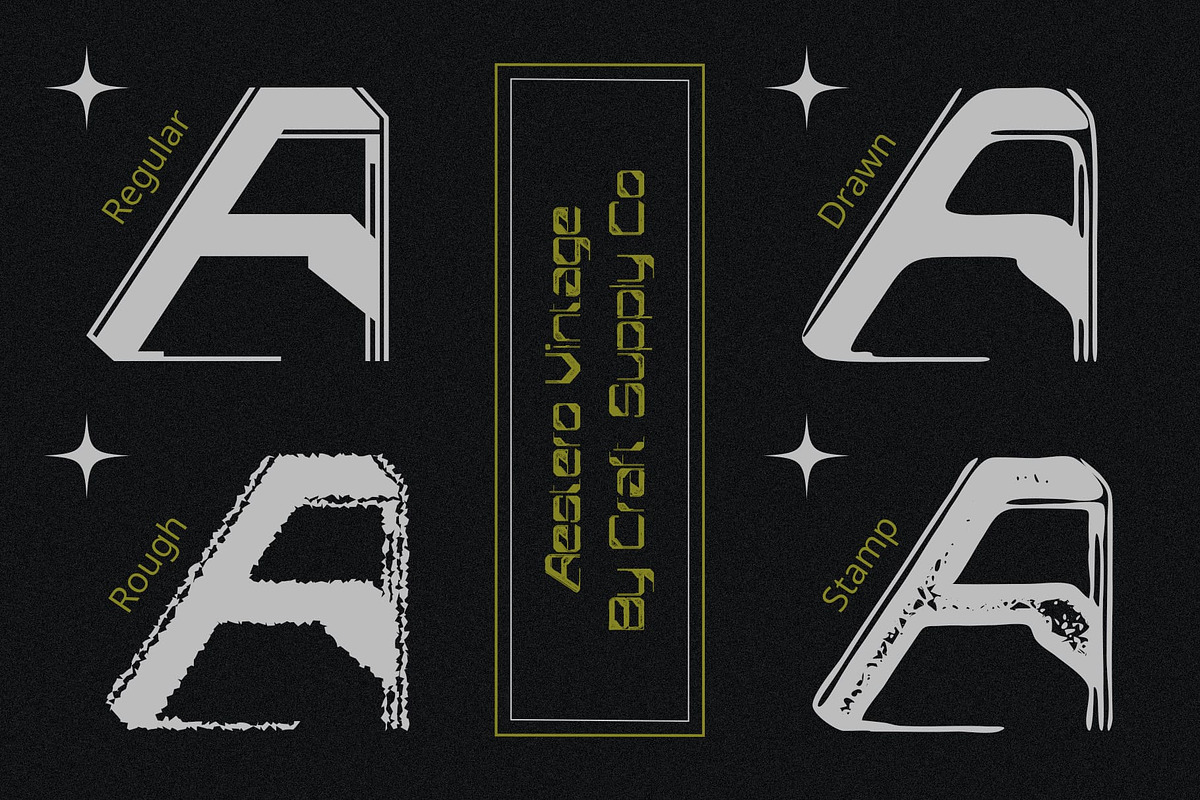 Aestero Vintage, a Sans Serif Font by Craft Supply Co. (Photo 2 of 8)
