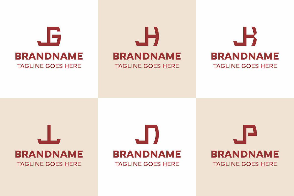 Letters JG JH JK JL JN JP Logo, a Branding & Logo Template by Pray Art Design Studio (Photo 1 of 2)