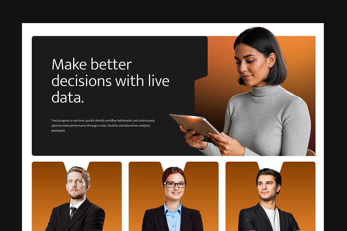 Figma SaaS Landing Page, a Landing Page Template by Musara (Photo 3 of 6)