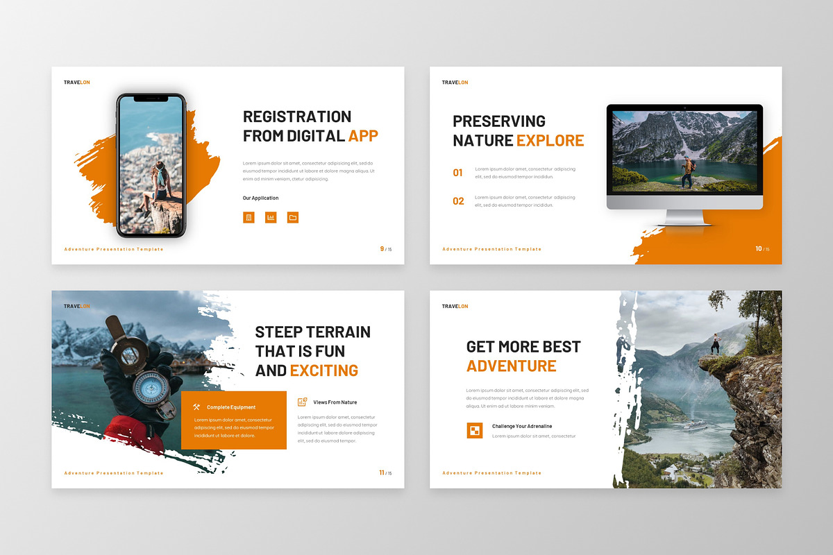Travelon - Adventure PowerPoint, a Presentation Template by MtvtdArt (Photo 2 of 6)