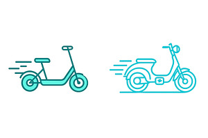 Electric scooter and bike designs, a Technology Illustration by ZinetroN