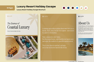 Luxury Resort Holiday Escape Brochur, a Brochure Template by twinstd