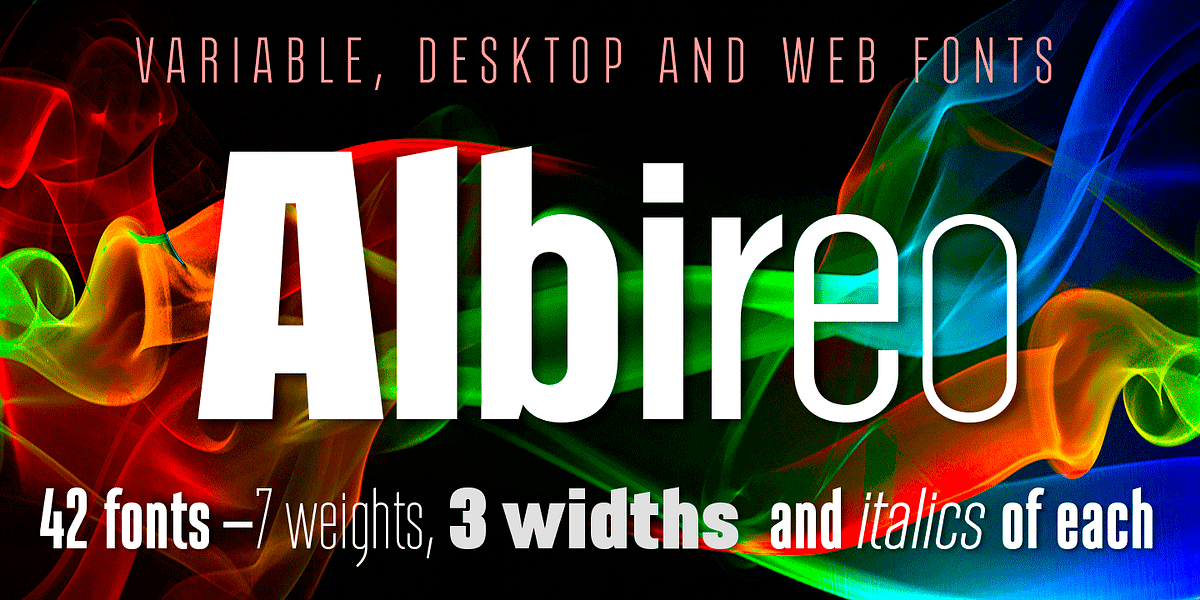 Albireo, a Sans Serif Font by Cory Maylett Design (Photo 4 of 4)