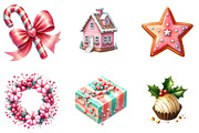 70 Sweet Christmas Clipart Bundle, an Illustration by DreamArtGraphic (Thumbnail 2 of 5)