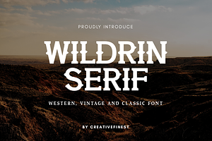 Wildrin Serif – Western Font