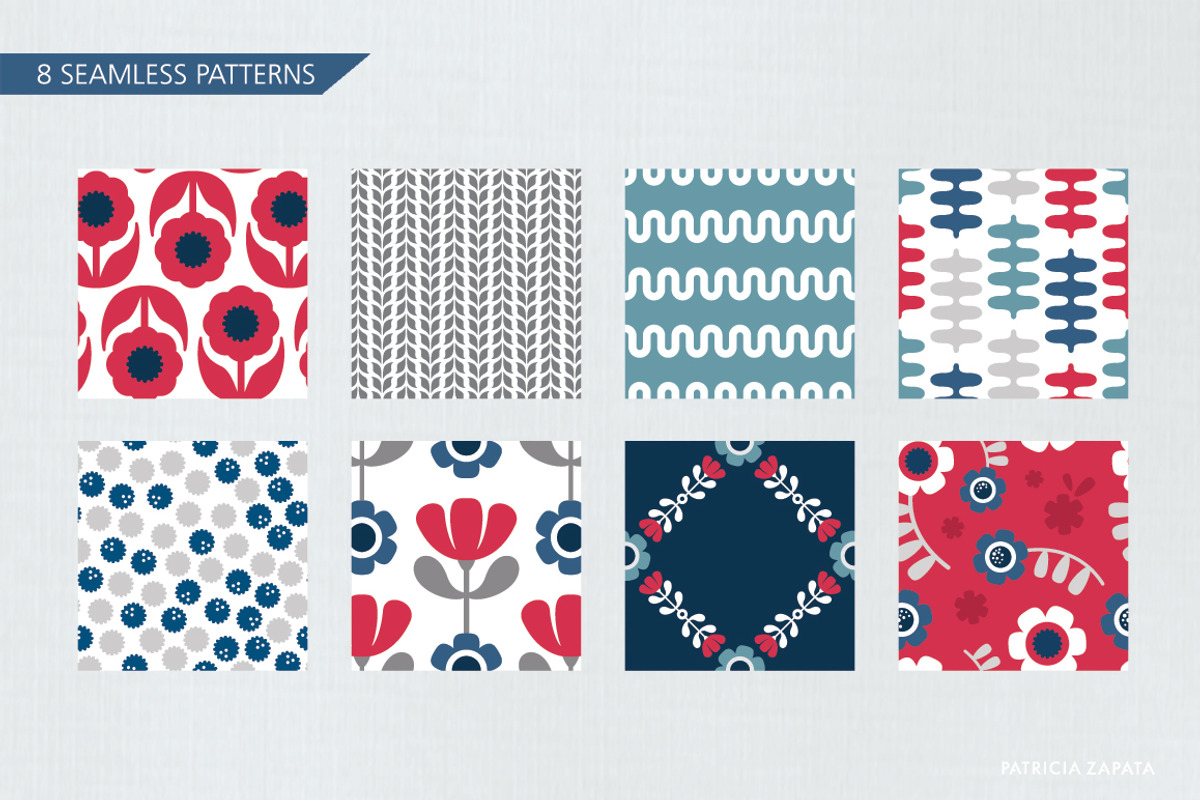 Flora Patterns and Graphics, a Pattern Graphic by Patricia Zapata (Photo 2 of 6)