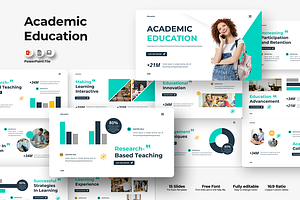 Academic Education - PowerPoint, a Presentation Template by QR Design Studio