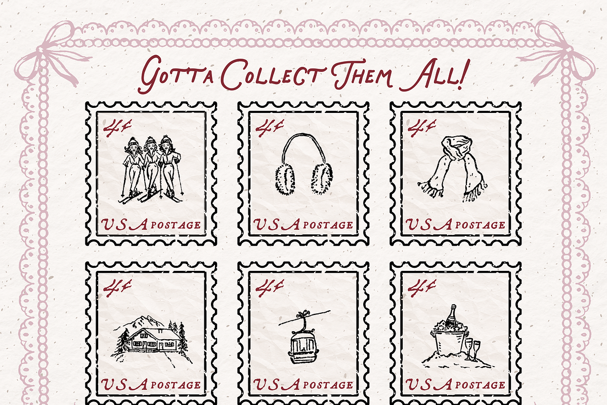Ski Trip Clipart, Apres Ski Set, a Seasonal Illustration by The October Creative (Photo 6 of 6)