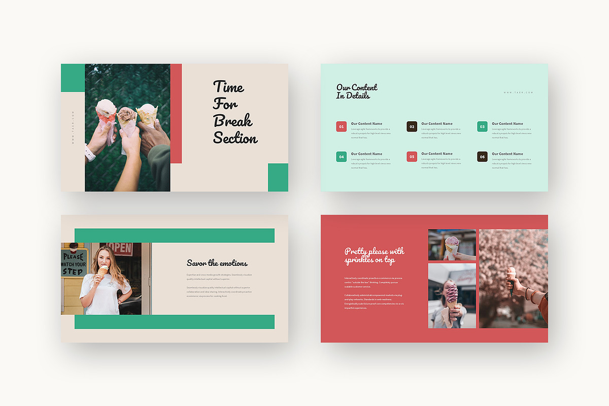 Taer : Dessert Shop Google Slides, a Presentation Template by Punkl Camp (Photo 13 of 16)