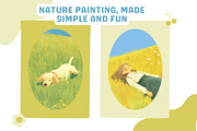 Nature Gouache Procreate Brushes, a Brush Add-On by Cozy Brushery (Thumbnail 3 of 9)
